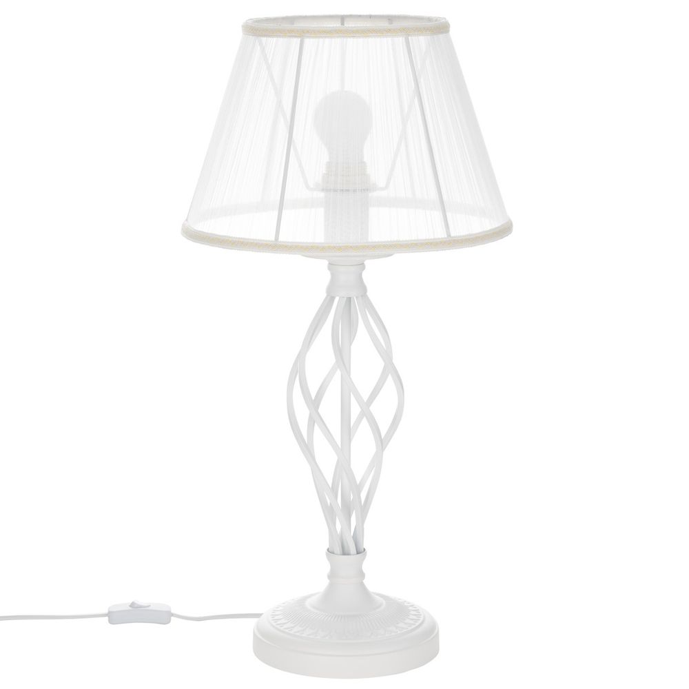 Citilux Ровена CL427810 Настольная лампа с абажуром Белая