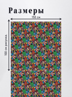 Оксфорд с принтом 2 метра №3 600 D