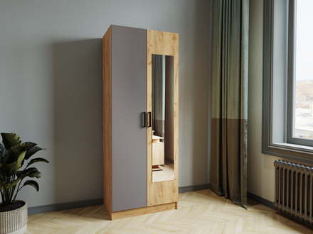 Шкаф Ларс 0,8 с зеркалом (МБ3)