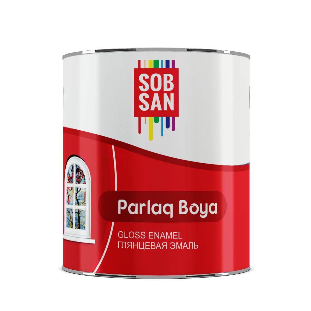 ЭМАЛЬ SOBSAN PARLAQ BOYA СЕРЫЙ 2,5КГ №6114