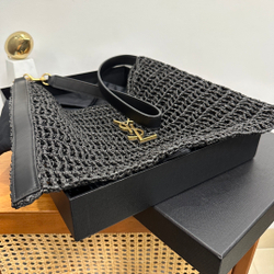 Saint Laurent Oxalis Bag In Raffia