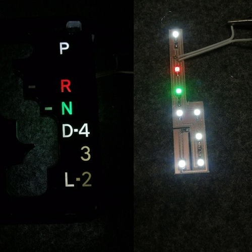 Плата подсветки для селектора КПП Mark 2