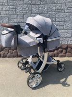 Коляска-трансформер 2в1 DAREX 608 Серый текстиль