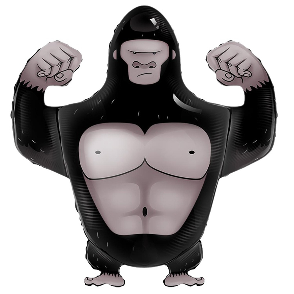 Шар Фольгированный Горилла (Черный)