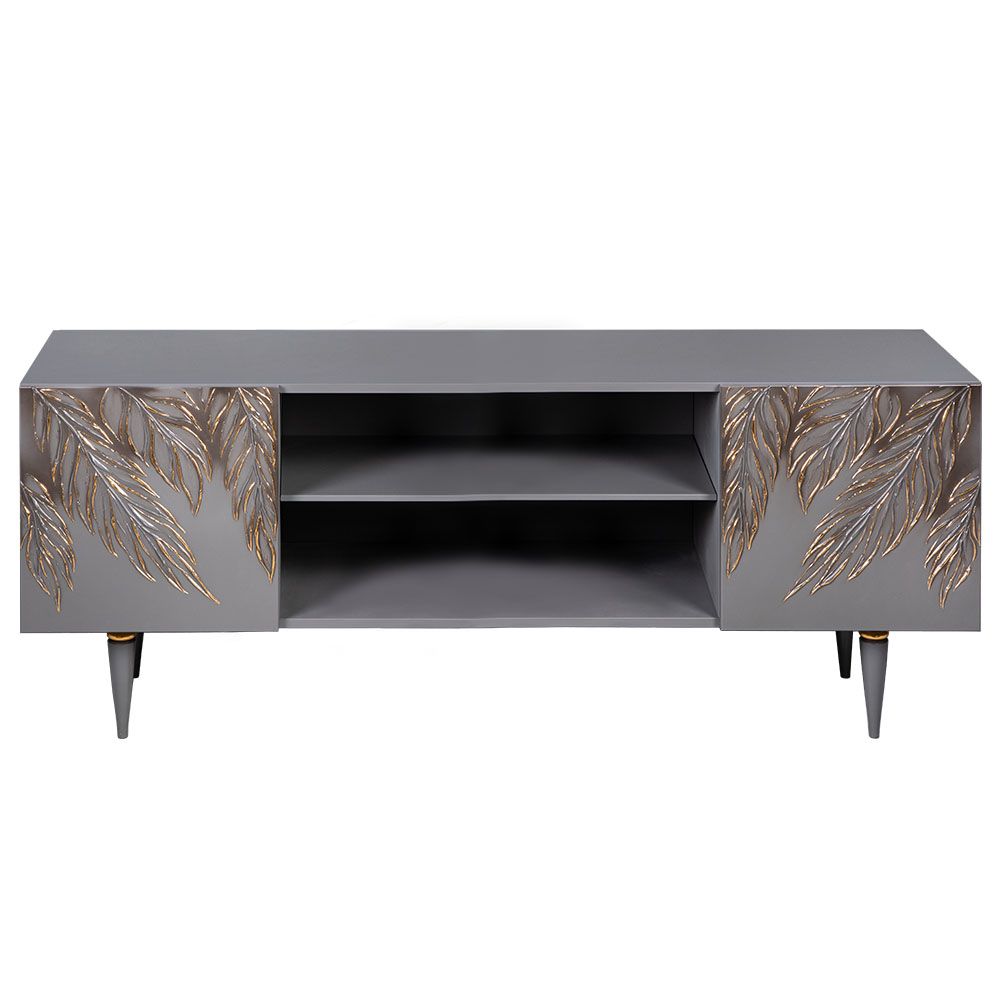 Тумба под ТВ Тропик 155см Классик Серый Голд