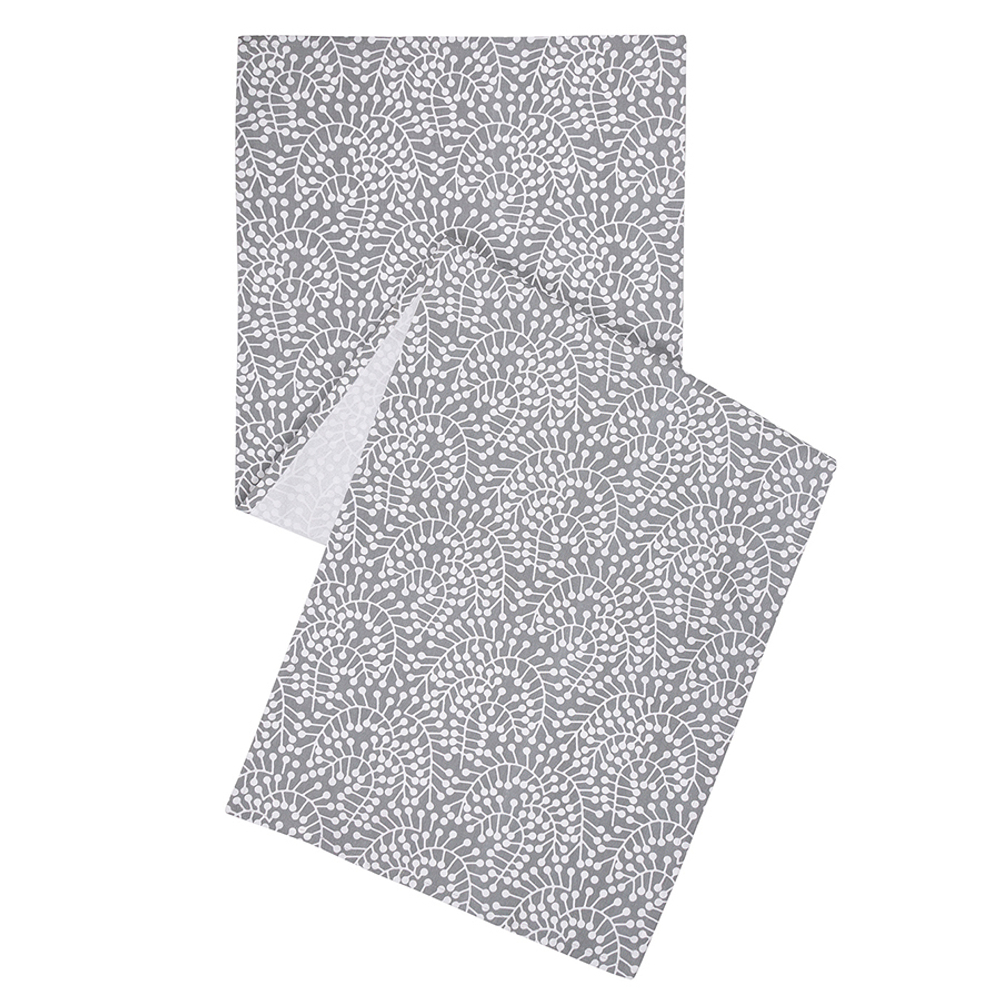 Дорожка на стол серого цвета с принтом Спелая Смородина из коллекции scandinavian touch, 45х150 см