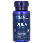 Life Extension, ДГЭА, 25 мг, 100 таблеток для рассасывания