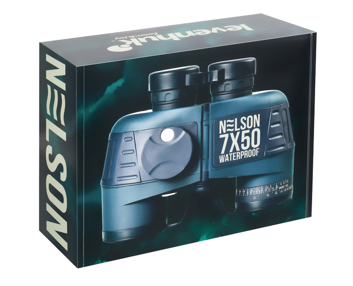 Бинокль Levenhuk Nelson 7x50 с сеткой и компасом
