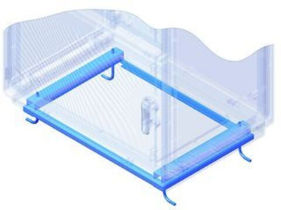 Рама для крепления напольных шкафов Conchiglia к полу Ш=1150 мм, Г=460 мм