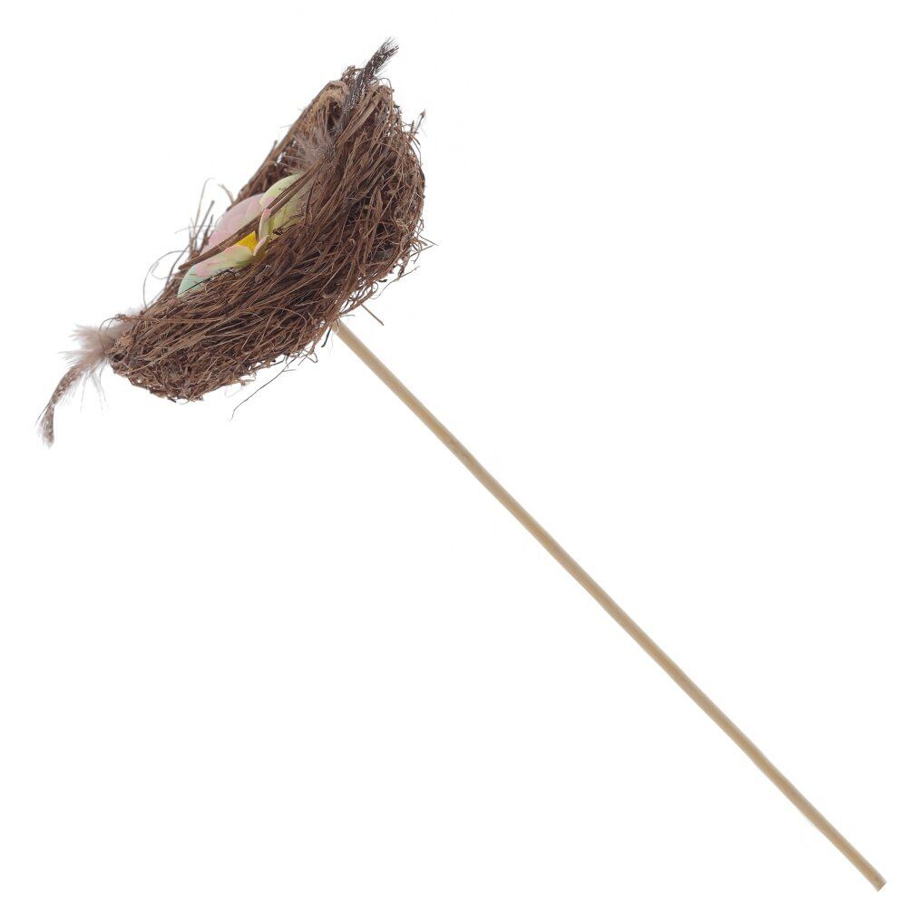 GAEM Изделие декоративное (вставка) "Гнездо пасхальное" (8*7*3) (блок 12 шт), L7 W7,5 H22 см, 2в.