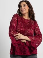 Блуза Лунная ночь (бордовая) Б15071-30М LT Collection