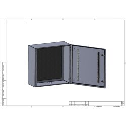 Корпус металлический ЭРА OPTIMA ЩМП-60.60.25 600х600х250 IP66 У2 серый | Корпуса металлические с монтажной панелью