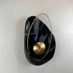 Настенный Светильник Clam Черный Мрамор By Imperiumloft