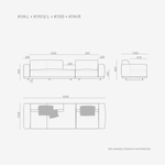 3-х местный нераскладной диван KYOTO KO-9