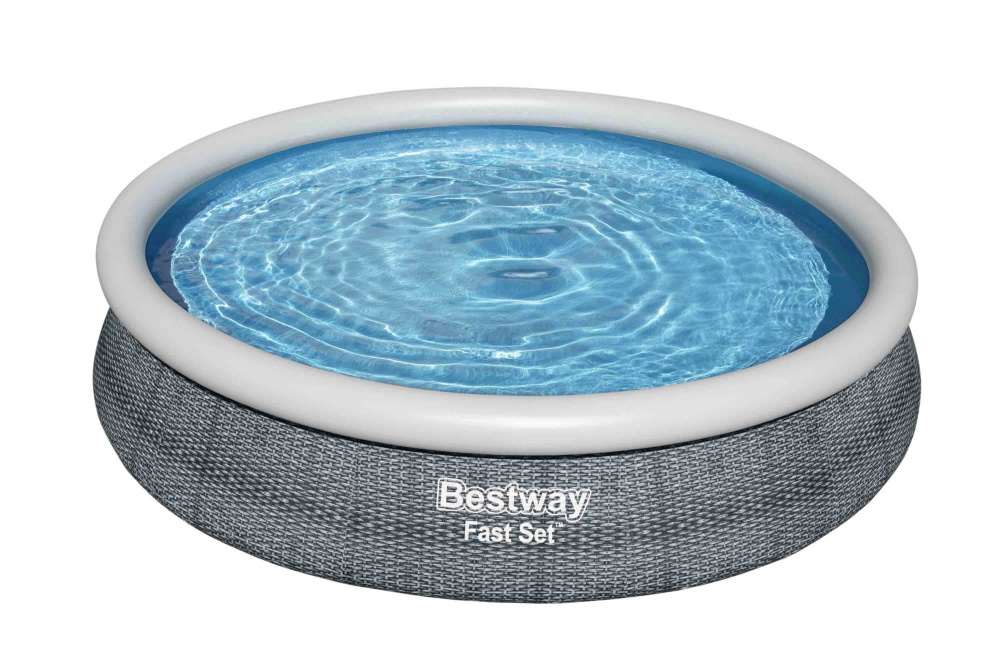 Бассейн надувной Bestway Fast Set Pools "Ротанг" 366х76 см + фильтр-насос 1249 л/ч (57445 BW)