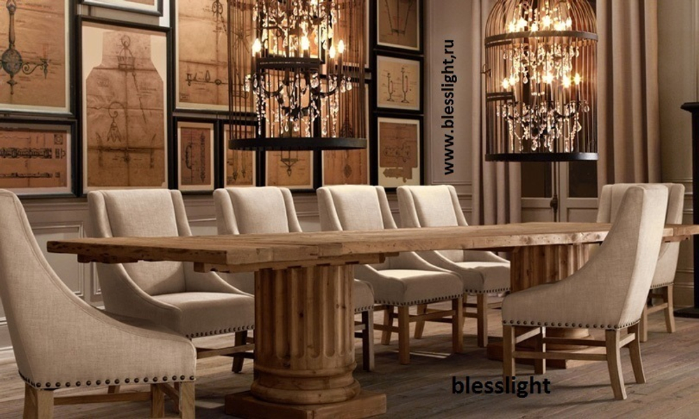 люстра Vintage birdcage 5006–D6+6