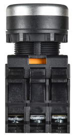 Кнопка d22мм 1НО+1НЗ MASTER с подсветкой бел. IEK MI-BT60-11D-3-12-K01