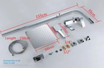 Душевая стойка со смесителем Gappo G2407-11