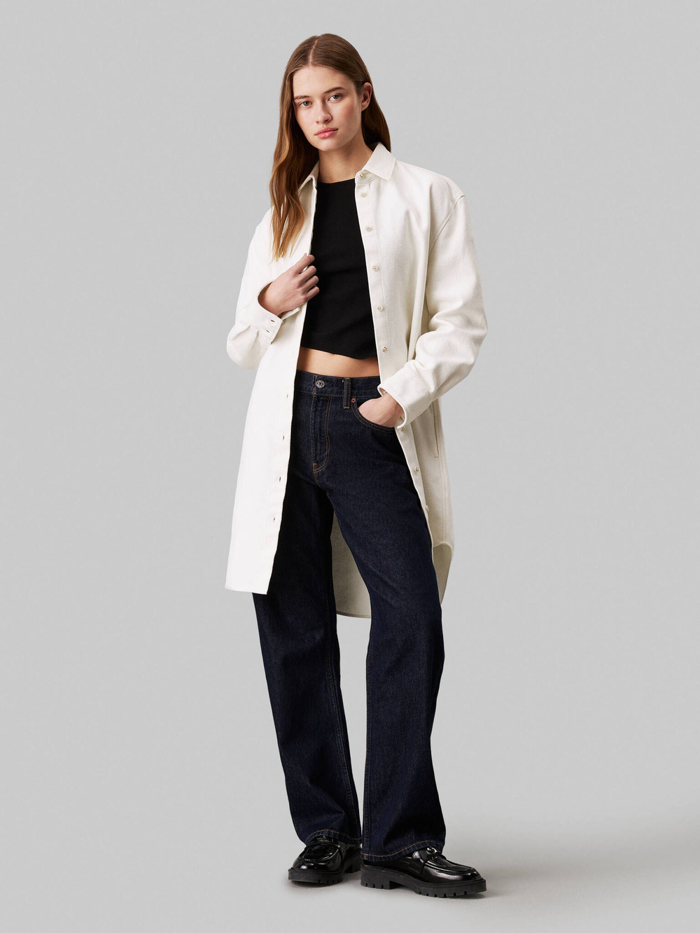 Рубашка CALVIN KLEIN JEANS - экрю(J20J224146)