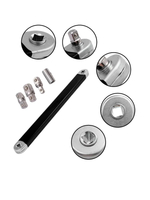 Удлинитель трещотки, двойной накидной офсетный ключ для торцевых головок 1/2, 3/8, 1/4