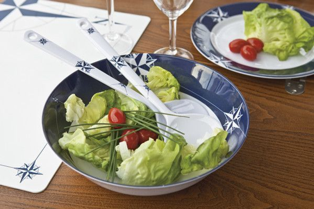 Яхтенная Миска для салата + салатные ложки "Northwind", 25х12 см, 3 шт (10263991)