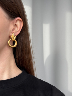 Крупные серьги с подвесками