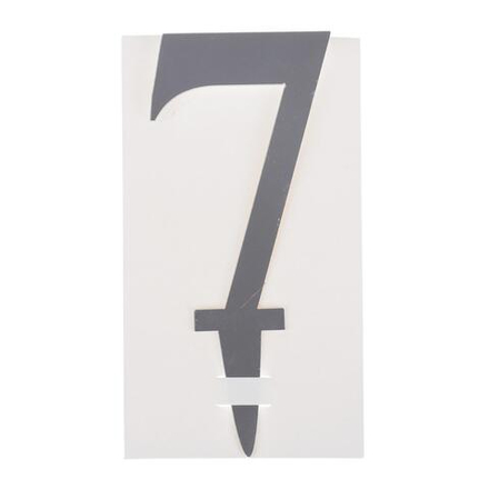 Топпер цифра «7», акрил серебро