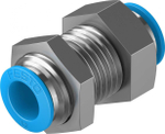 Муфта цанговая для панельного монтажа прямая Festo QSS-12-F (комплект 10 шт)