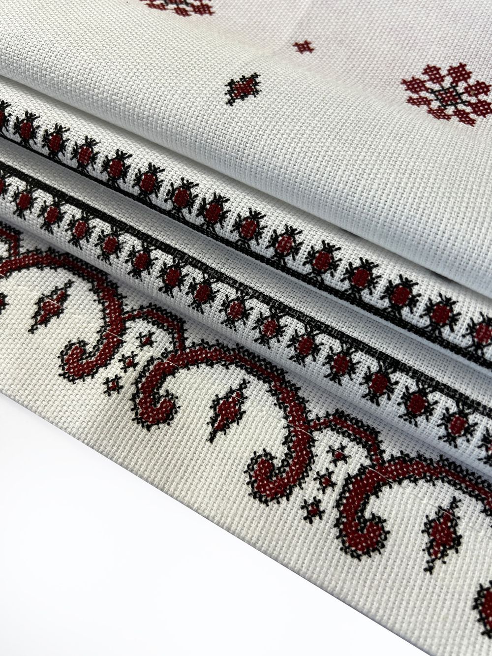 Штора из рогожки Сказка"Русские узоры" 145х180 см 1 шт