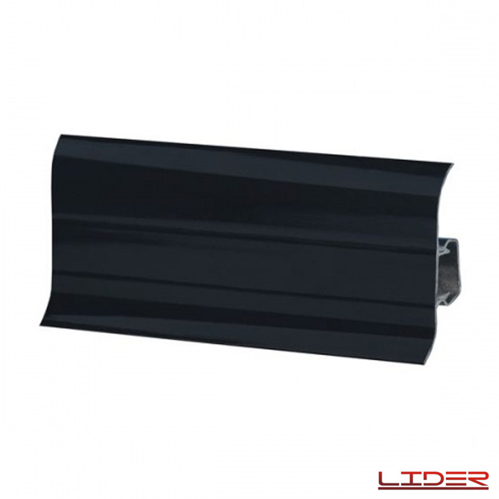 ПЛИНТУС "LIDER-62" 290 Черный глянц. 62*20мм 2,5м с к/к.