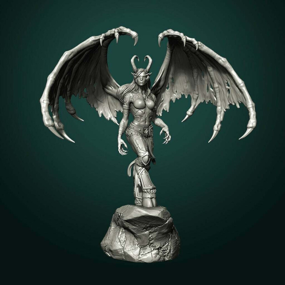 Иллидан в женском обличии Illidan Stormrage Demon Hunter world of warcraft wow Варкрафт Коллекционная Фигурка Аниме