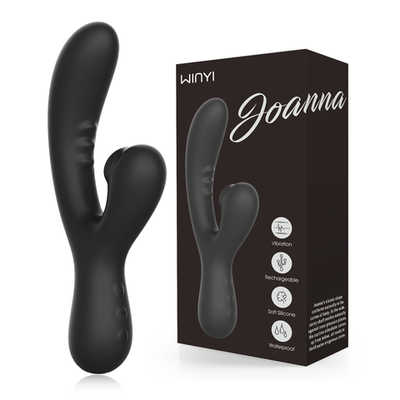 Двойной вибратор для сосания клитора