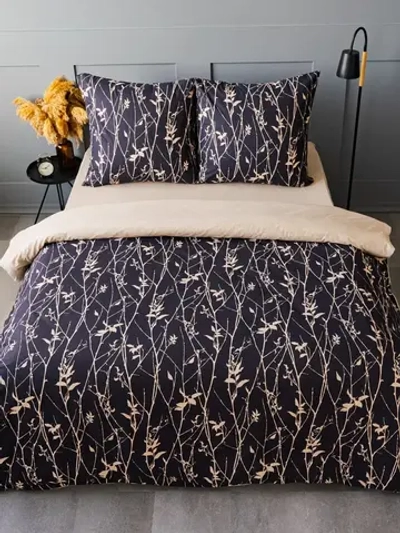 Постельное белье Евро поплин Павлайн Sweet Sleep Золотые ветви с 2 нав. 50*70