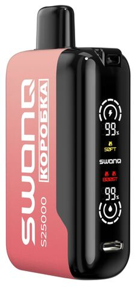 Swonq x Коробка S25000 Strawberry - клубника 25000 затяжек 20мг (2%)