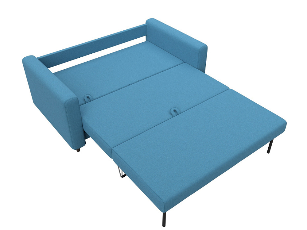 Диван прямой Лига-070 РОГОЖКА Амур 10 голубой