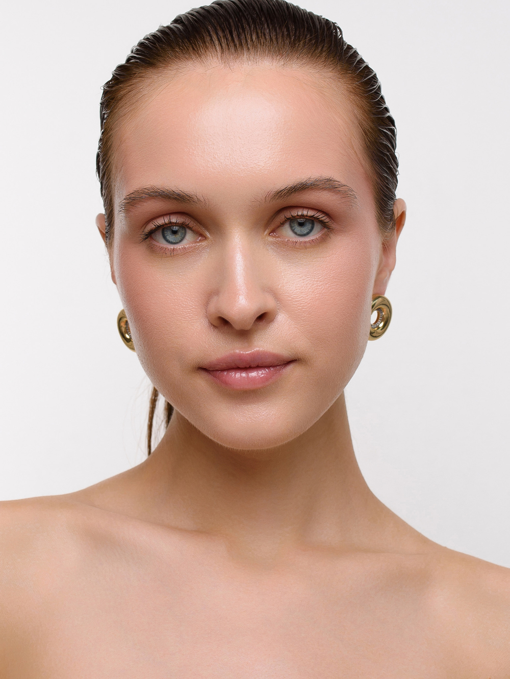 Серьги "C Shine mini" Gold