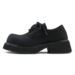 HANQIAORIJI Black Blood Collection Casual Derby Shoes Men"s Black