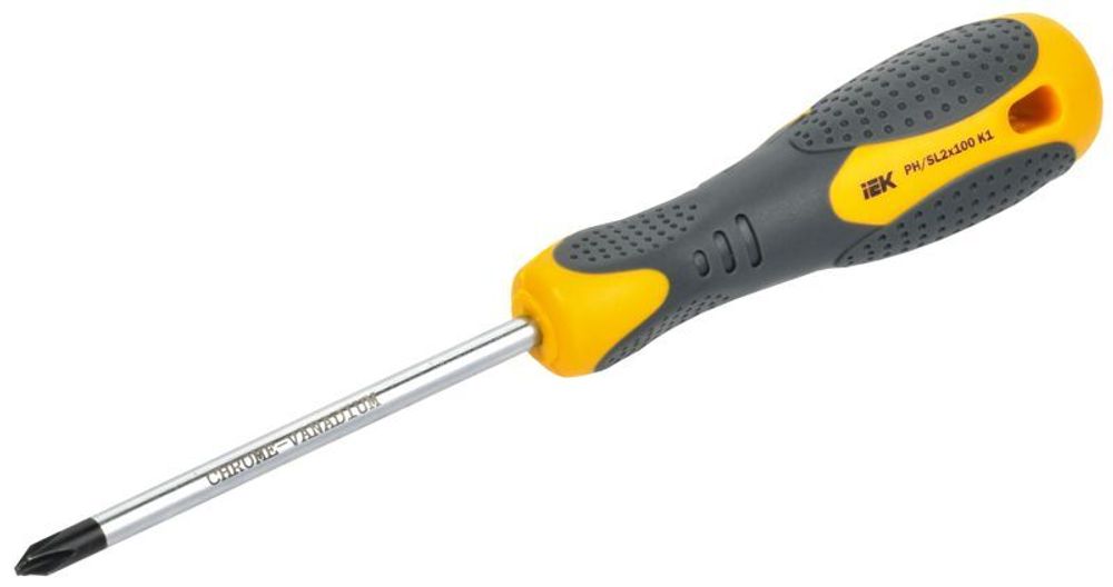 Отвертка PH/SL2х100 K1 ARMA2L 3 IEK A2L3-SC10-K1-HS-20-100 Отвертка PH/SL2х100 K1 ARMA2L 3 IEK A2L3-SC10-K1-HS-20-100