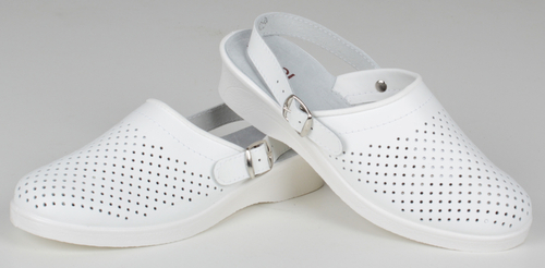 Сабо женские нат. кожа Эмануэла ПВХ ALMI белый