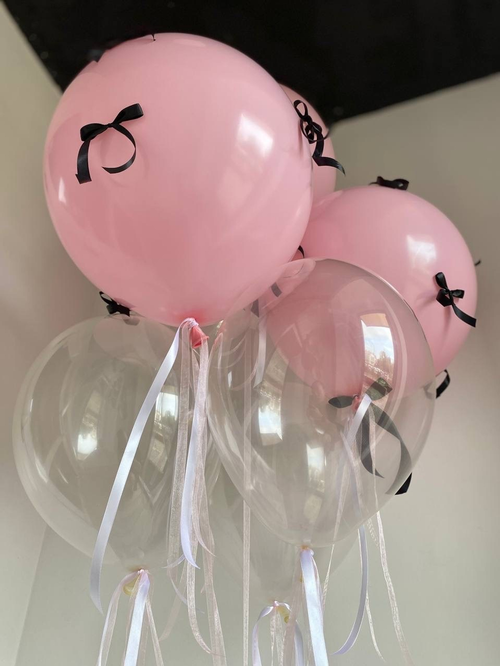 Воздушные шары с бантиками №1151