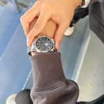 KANGOL Star Collection Quartz Movement Metal Strap Watch Men"s Watches Black Dial