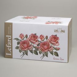 СЕРВИЗ ЧАЙНЫЙ LEFARD "КОРЕЙСКАЯ РОЗА" НА 6 ПЕР. 14 ПР. (КОР=2НАБ.)