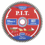 Диск пильный по дереву PIT  255x30x2,2 мм, 80T Carbide, зуб ATB 15° (ACTW12-255T80)