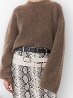 БАЗОВЫЙ РЕМЕНЬ С ОВАЛЬНОЙ ПРЯЖКОЙ MILK