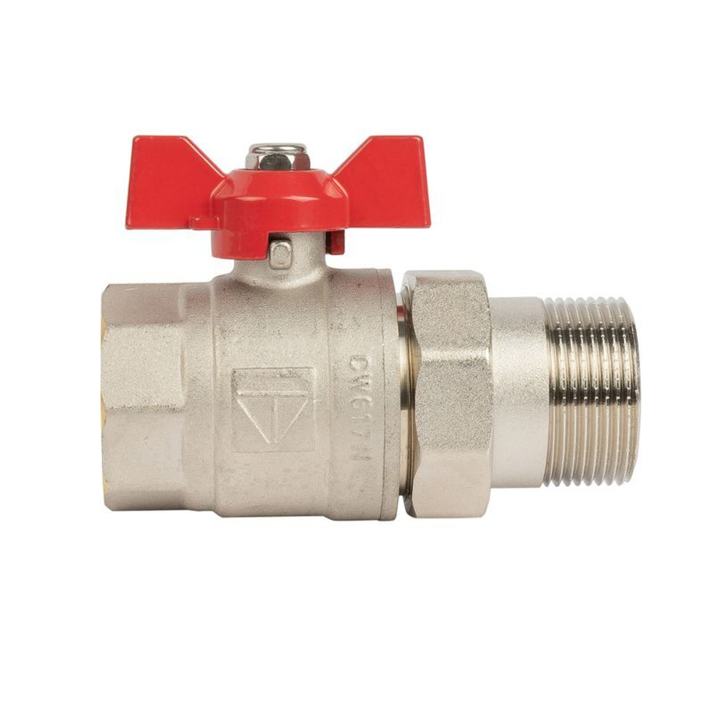 Кран шаровый со сгоном 1 1/4" американка HLV