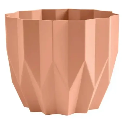 Кашпо "Геометрия" (0,8л.) Цв. Персиковый (Арт. КШ-4116)
