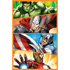 Puzzles - "3x80" - Days full of action / Disney Marvel The Avengers_FSC Mix 70%
