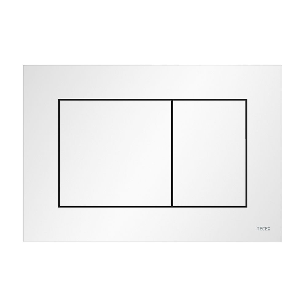 Пластиковая панель смыва для унитаза TECEnow, белая матовая