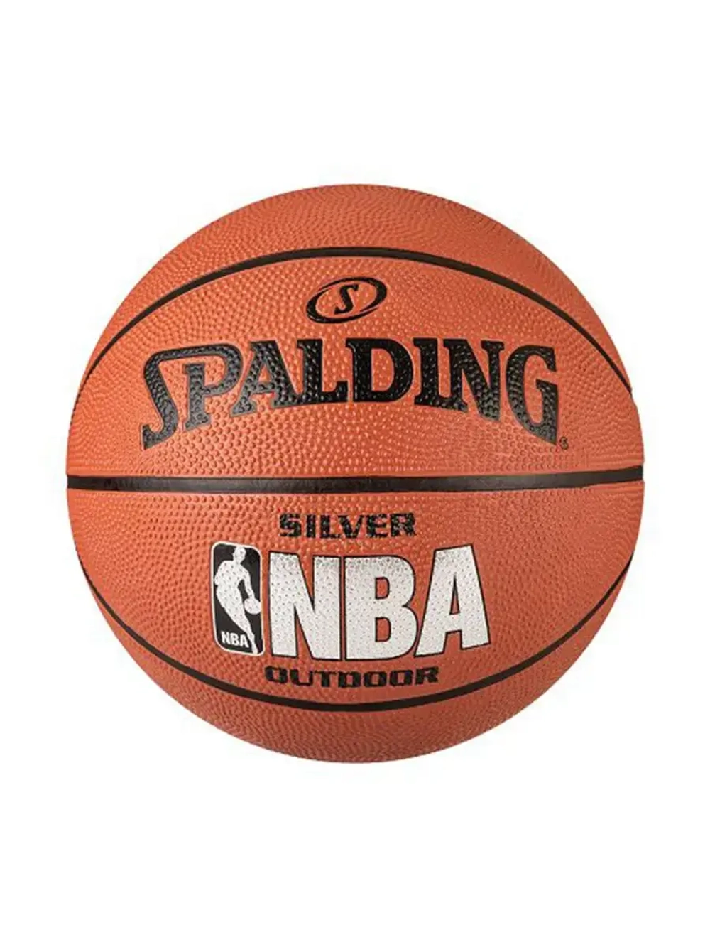 Мяч Spalding NBA Silver размер 7 для зала для улицы резина