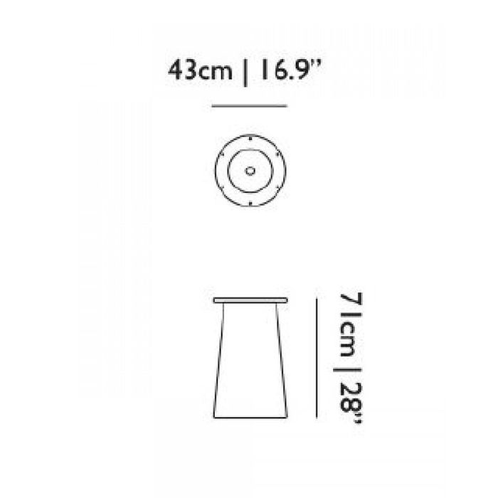 Стол Moooi Container Table Foot 7143 white